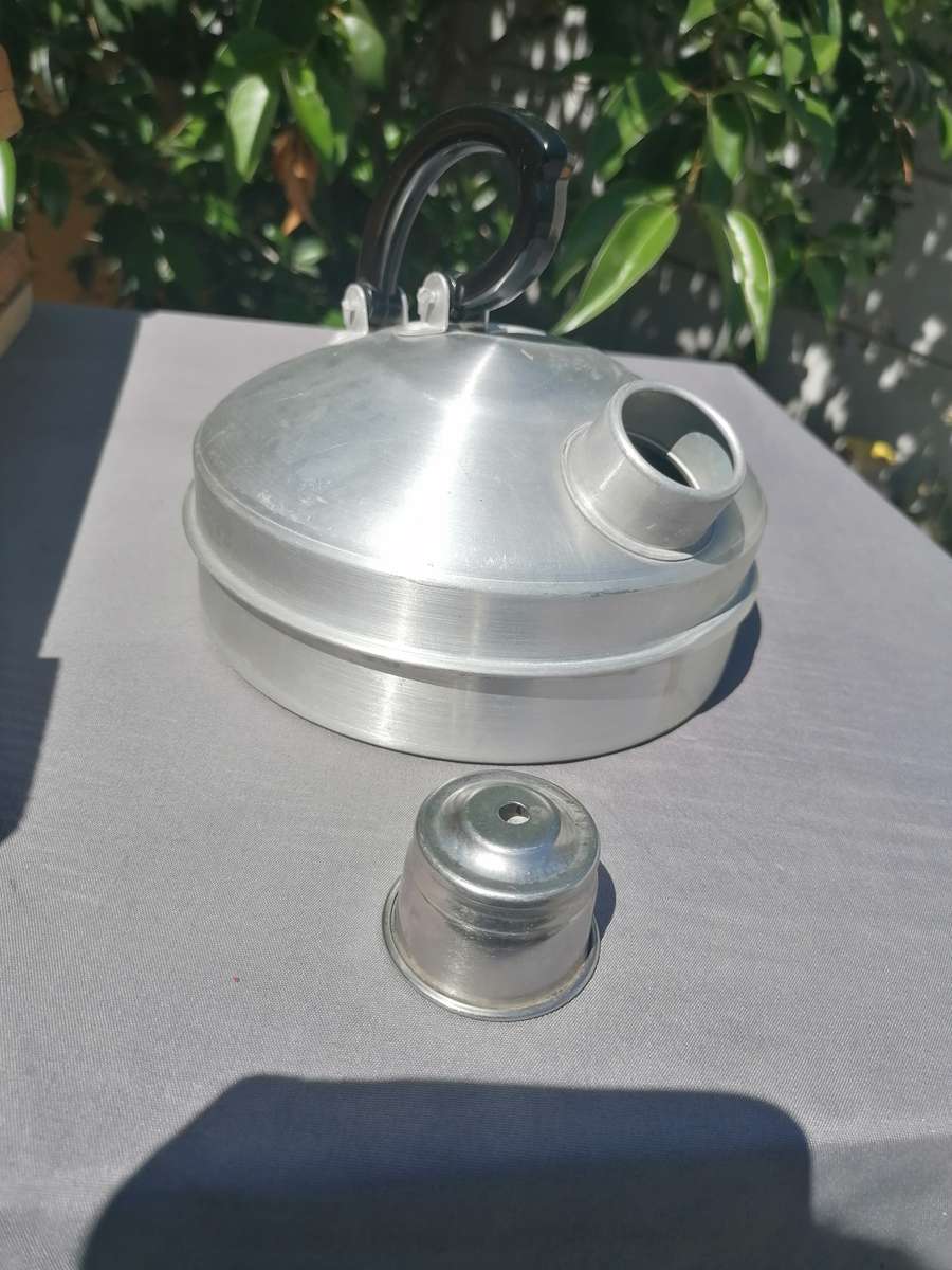 1950s French Aluminium Whistling Tea Kettle