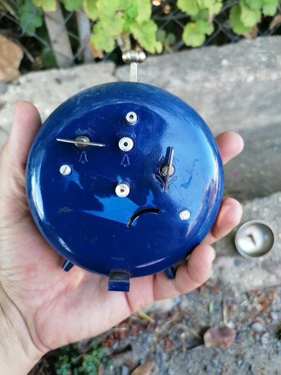 Vintage Wind Up Alarm Clock Sturm - Made in Brazil. Needs repair