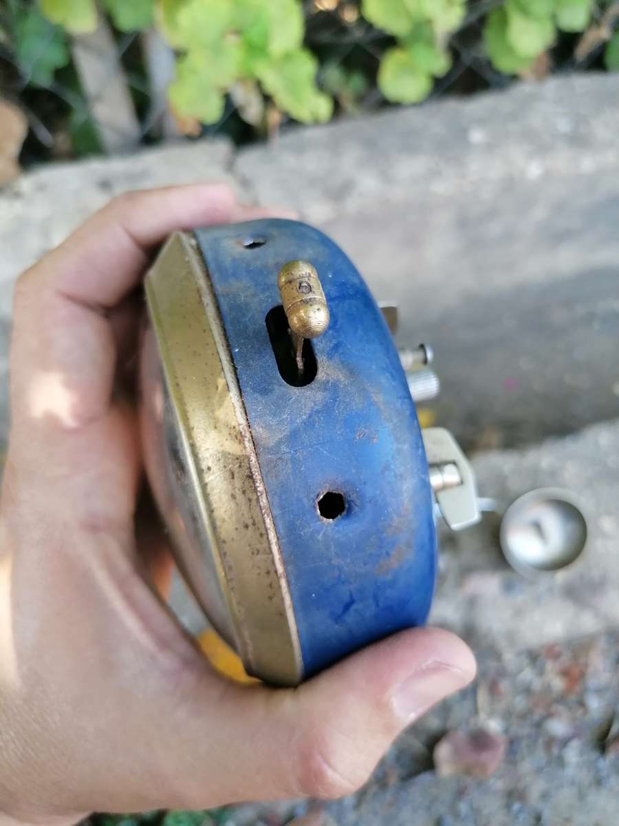 Vintage Wind Up Alarm Clock Sturm - Made in Brazil. Needs repair