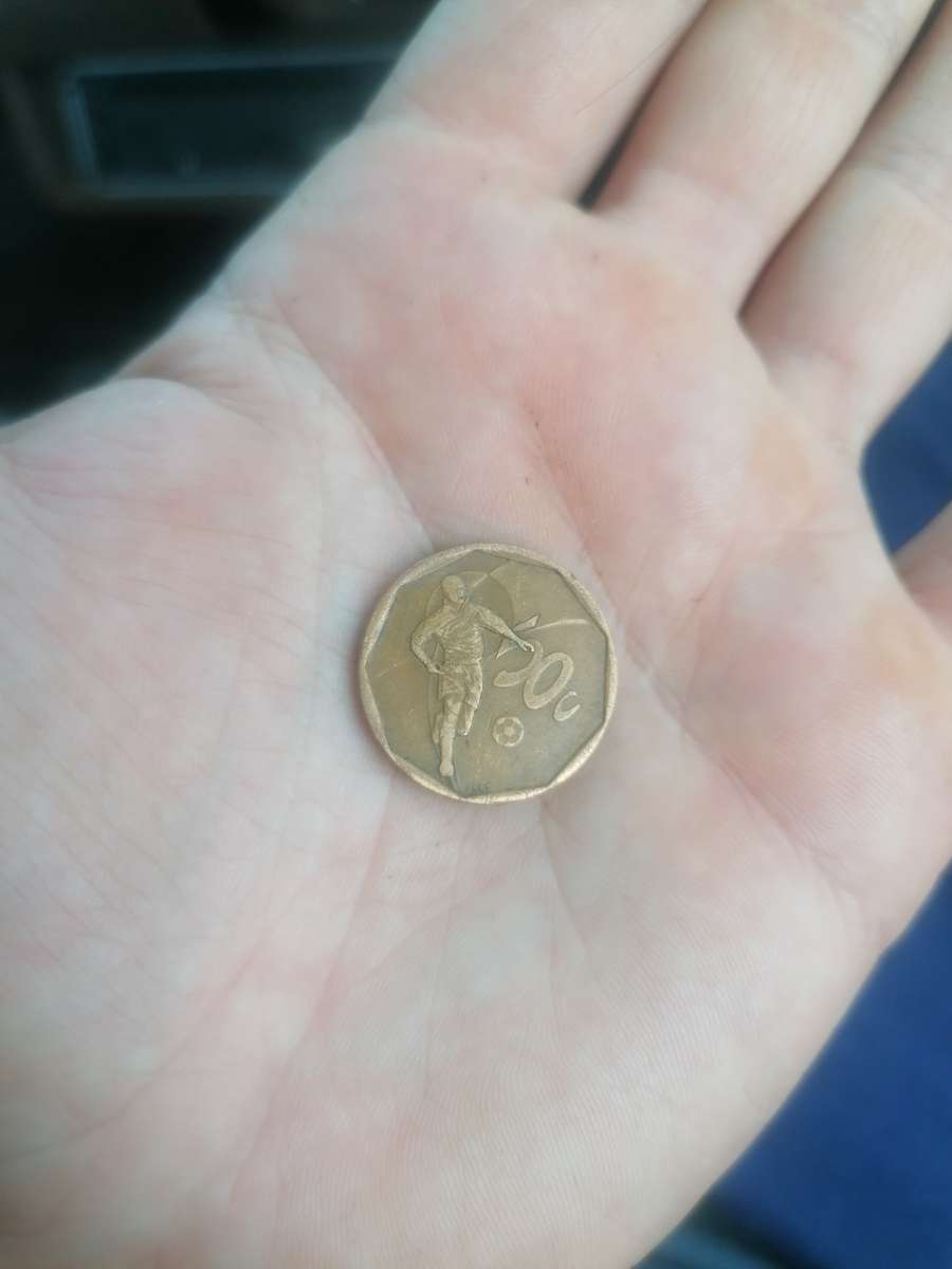 2002 soccer 50c coin