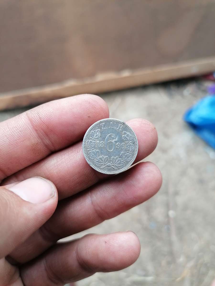 1896 ZAR SIXPENCE