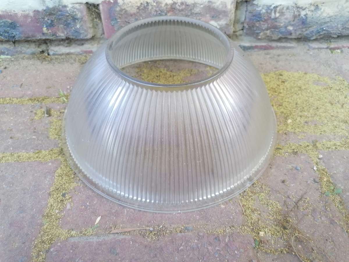 holophane glass shade small chip at top