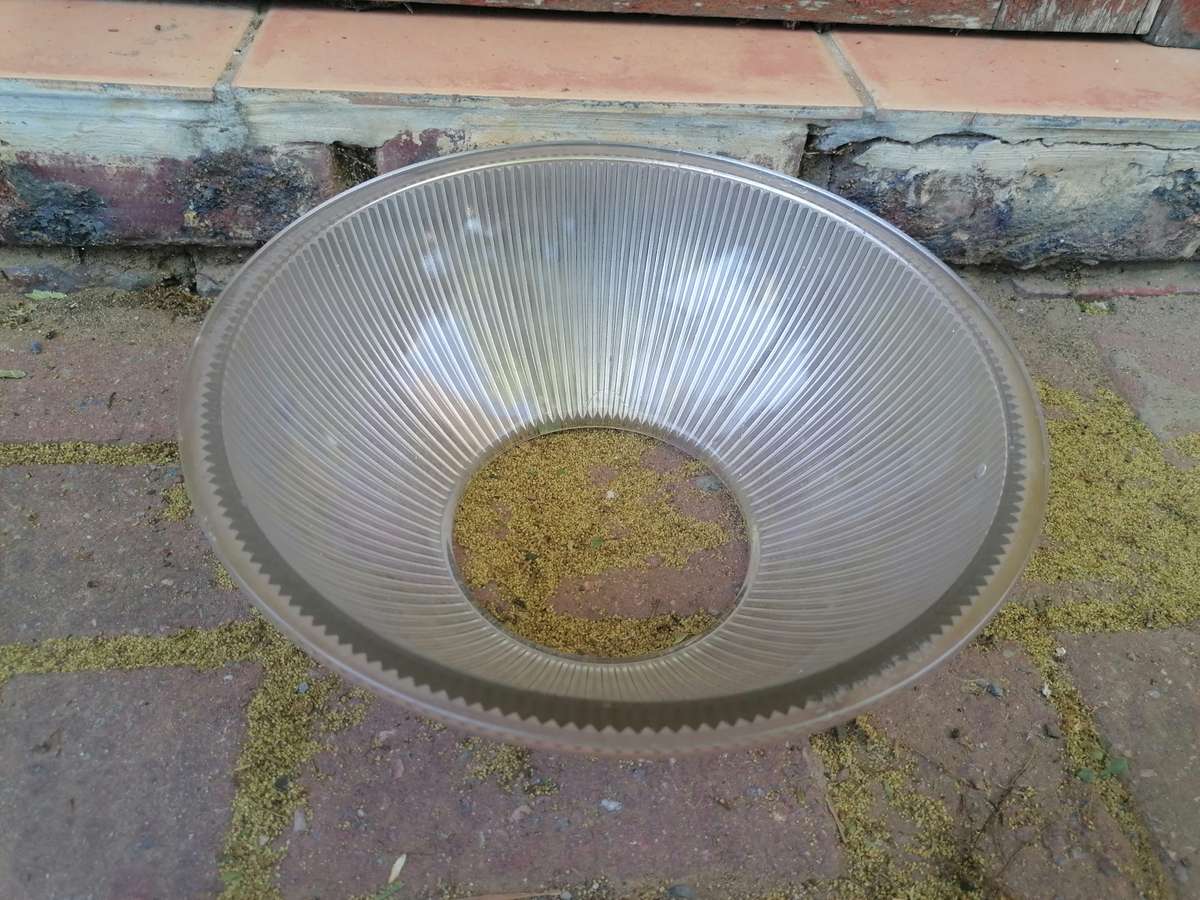 holophane glass shade small chip at top