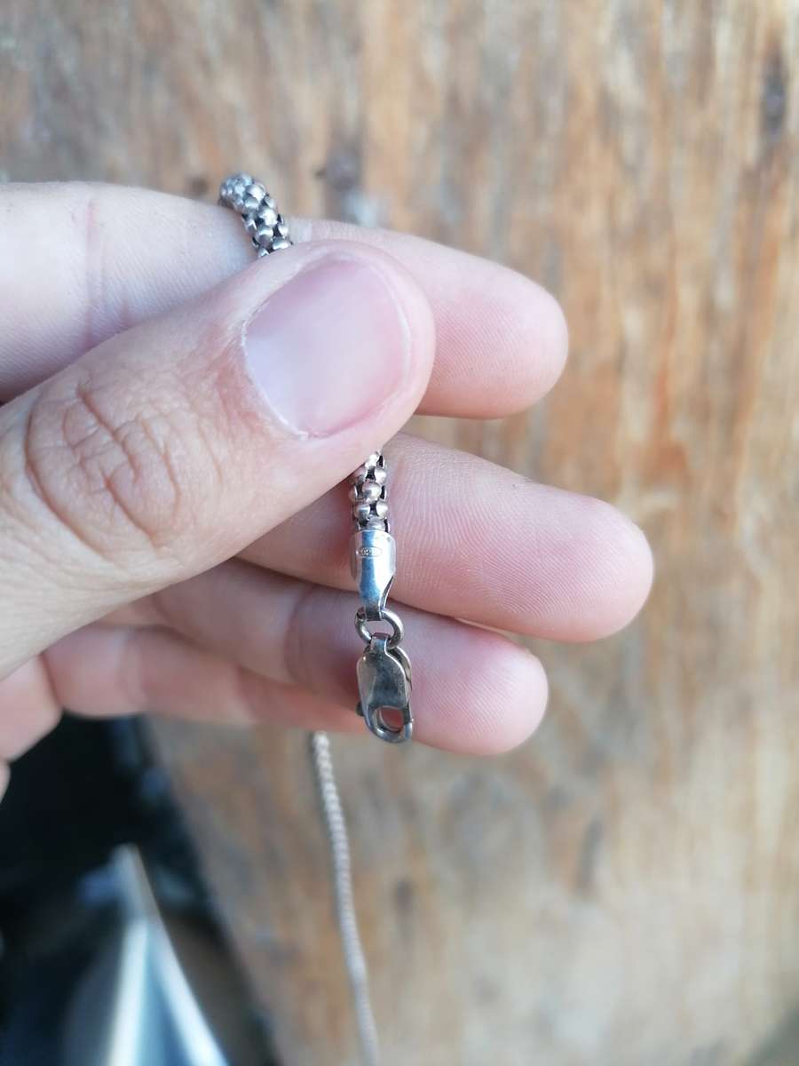 Vintage made in Italy sterling silver necklace 56cm