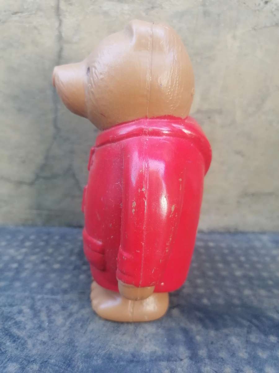 Vintage Allied bank money box - Paddington Bear - some parts missing