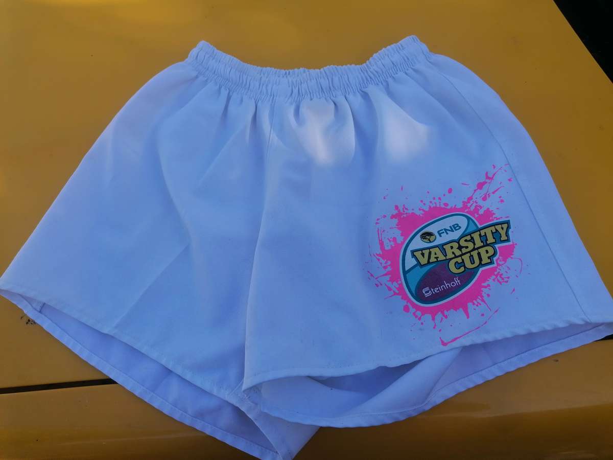 White Varsity Cup Rugby Shorts