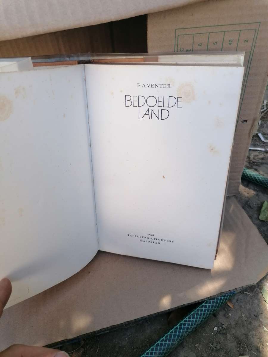 B3DOELDE LAND DEUR F. A. VENTER 1968 EERSTE DRUK