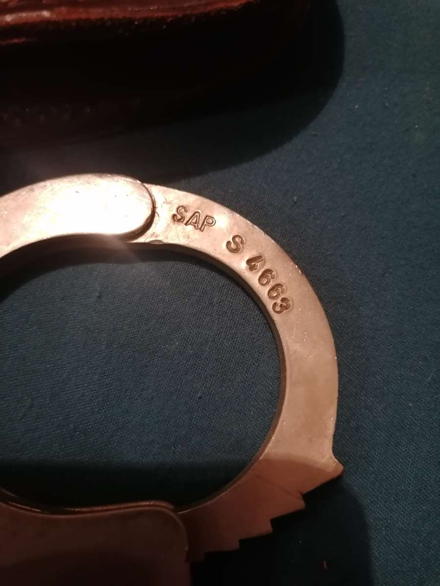 Vintage SAP handcuffs