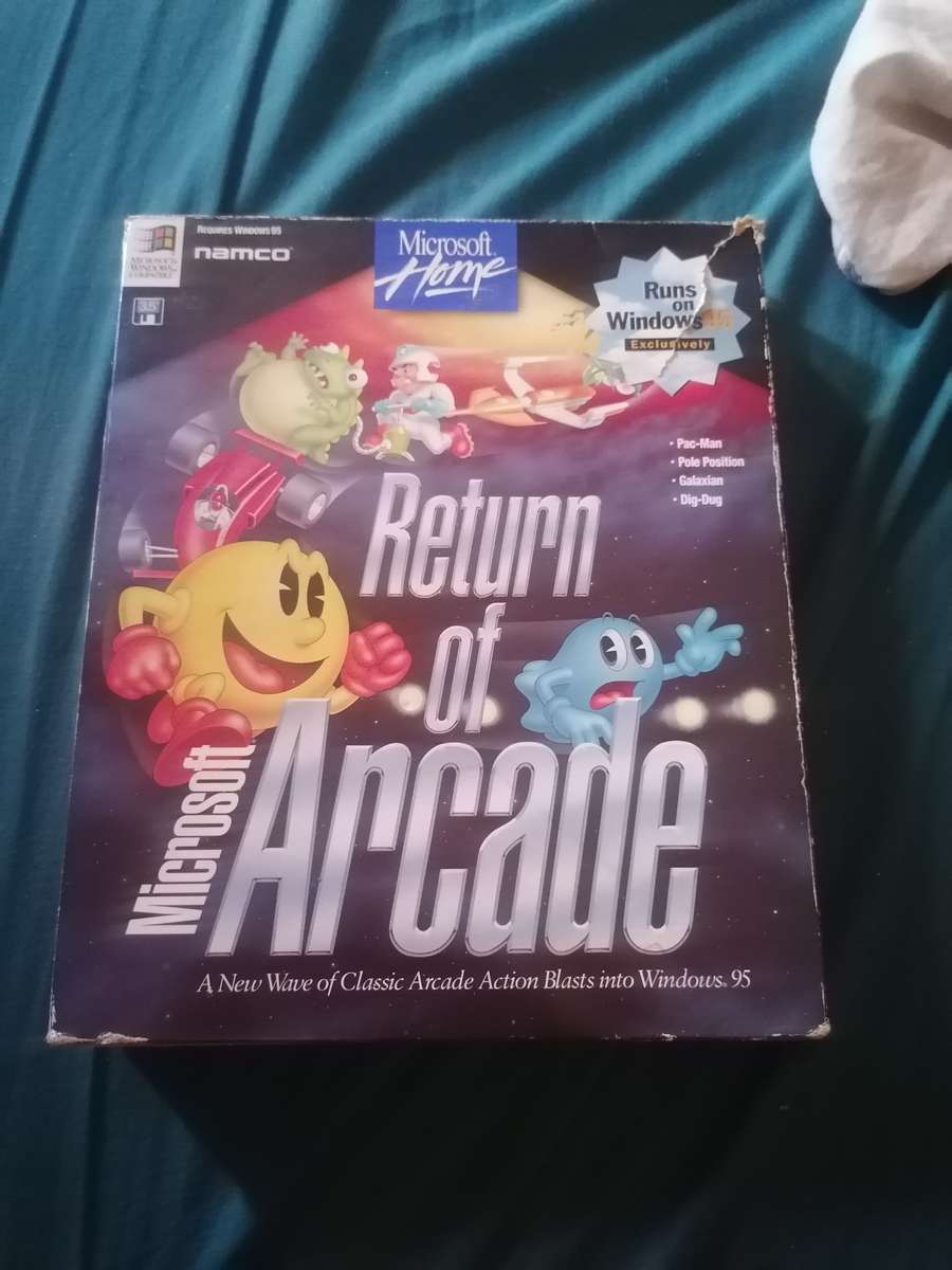 Microsoft Return of Arcade PC Game 1995 Original Windows 95 Vintage