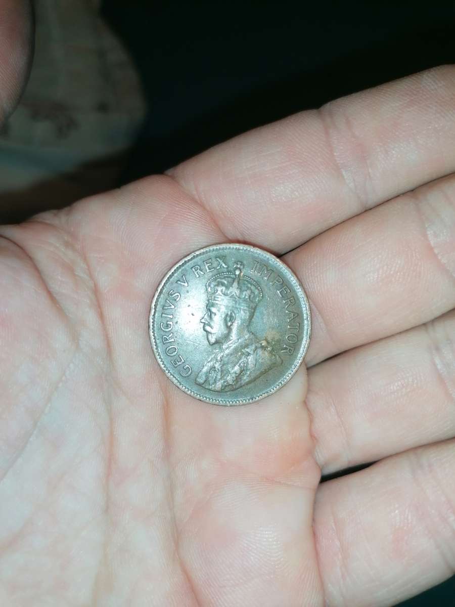 VERY RARE FIND IN THIS CONDITION 1925 ZUID-AFRIKA 1/2 PENNY