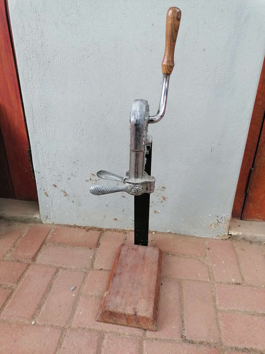 Vintage Table Top Corkscrew Wine Bottle Opener With Mount