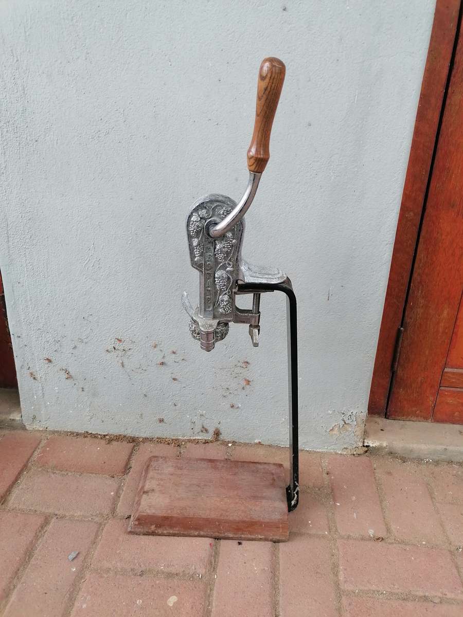 Vintage Table Top Corkscrew Wine Bottle Opener With Mount