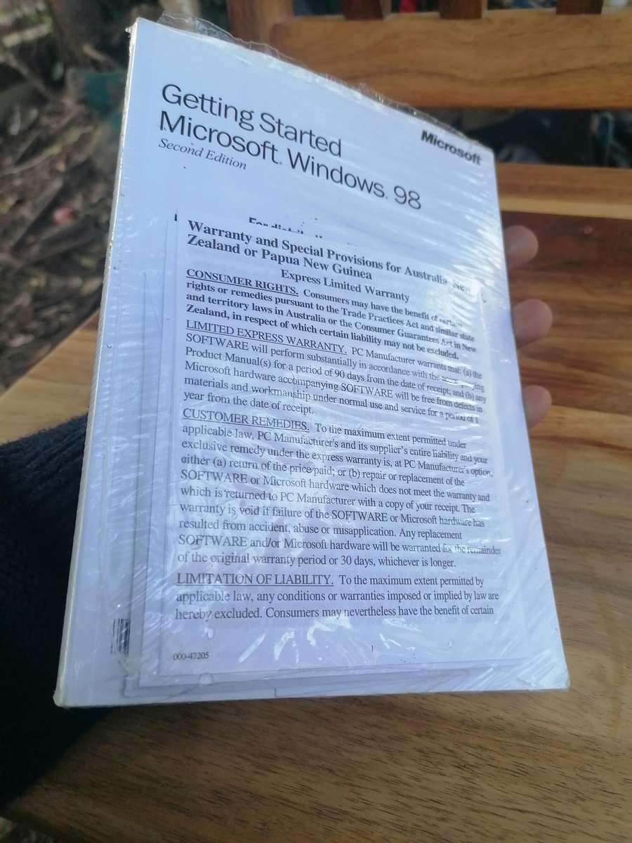 Original windows 98 cd with booklet drivers