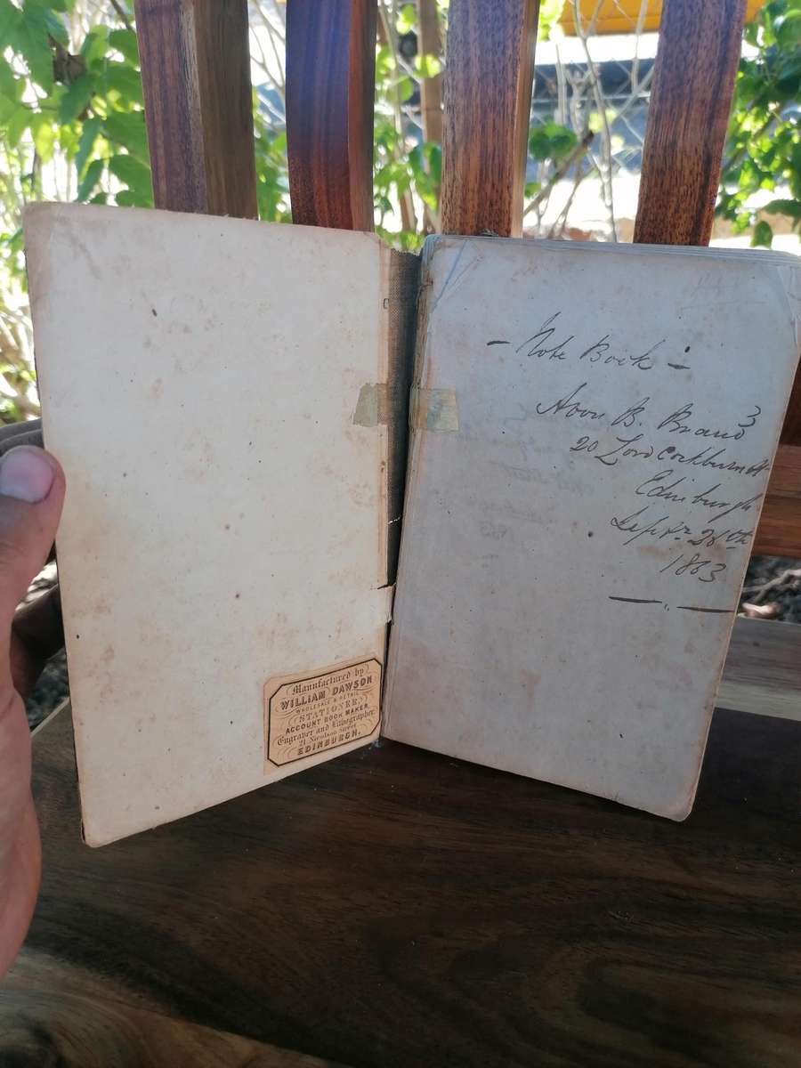 1863 note book