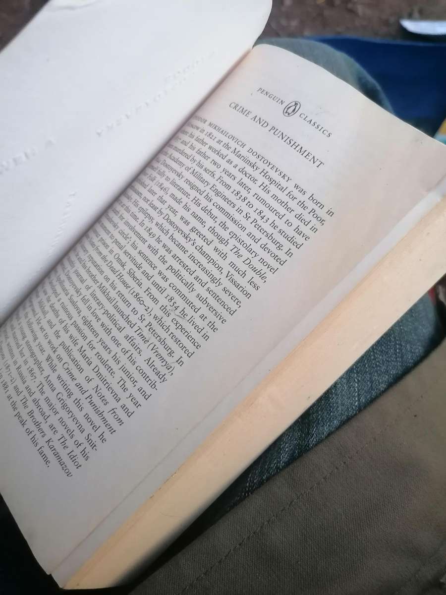 Crime and Punishment" by Fyodor Dostoevsky