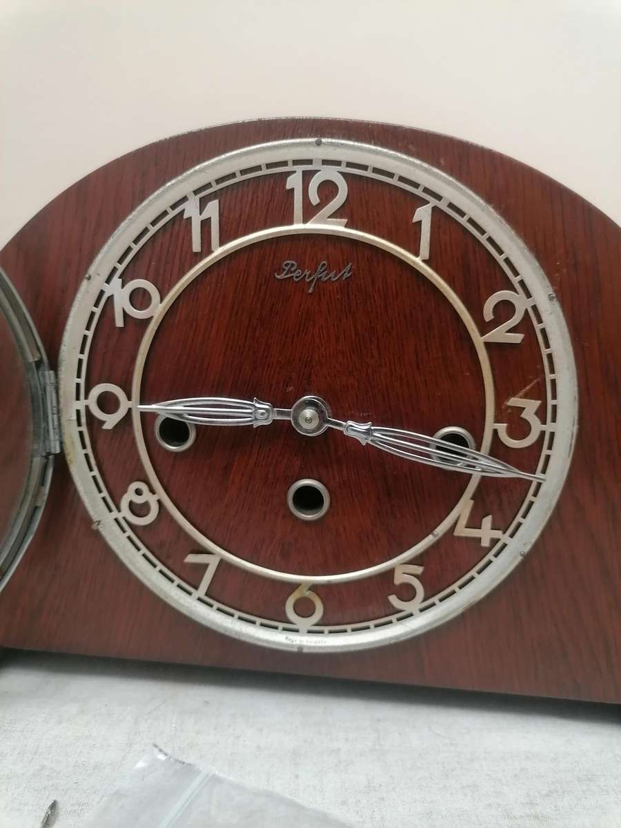 Vintage made in Germany mantal clock with key