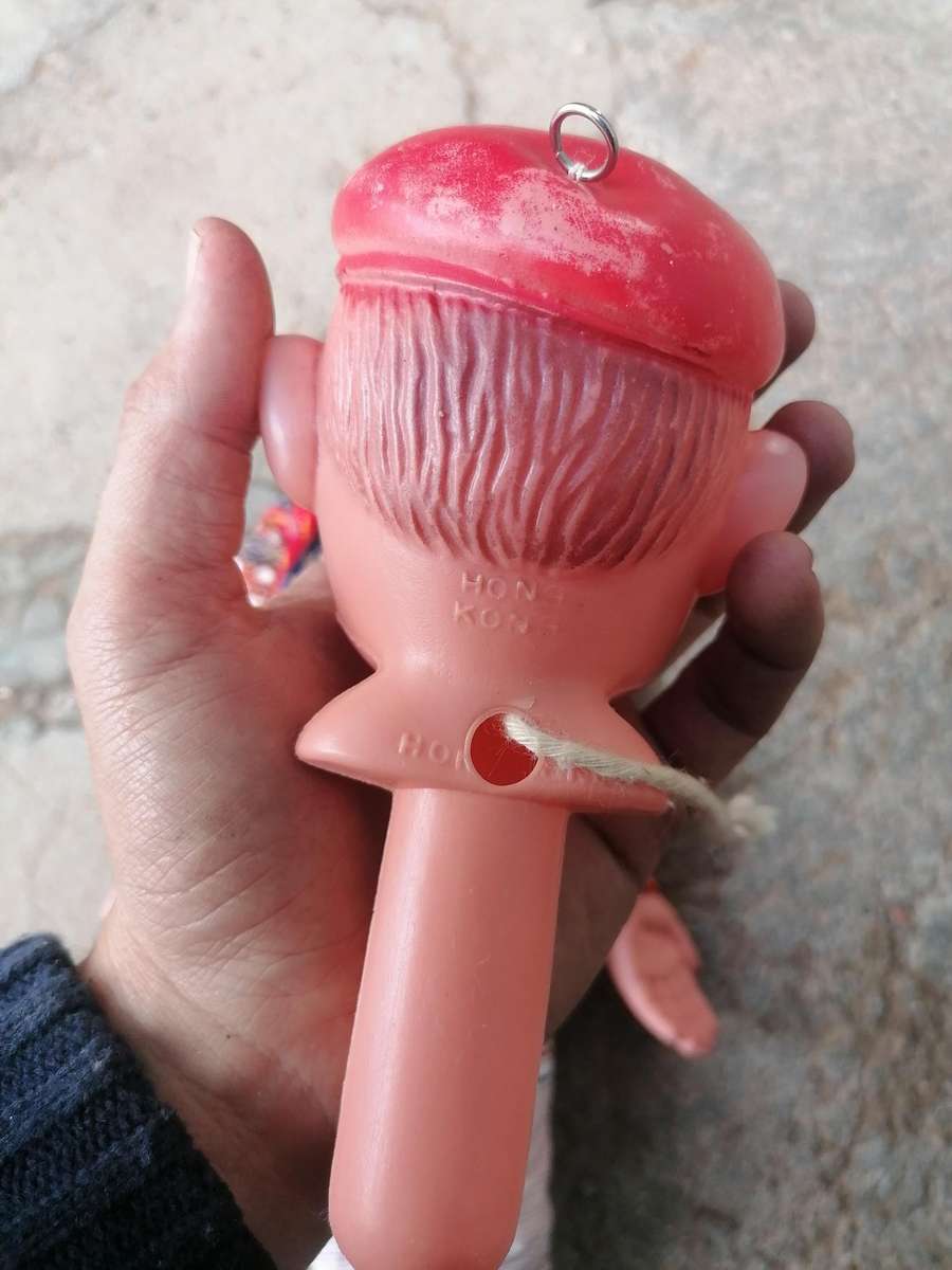 Ventriloquist dummy made in Hong Kong. Needs some tlc