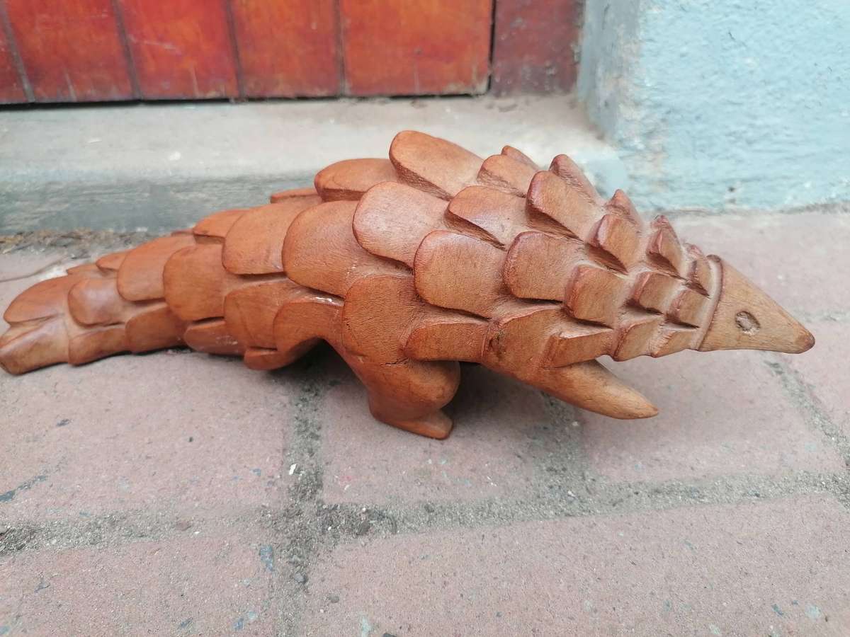 Pangolin Wooden Figure