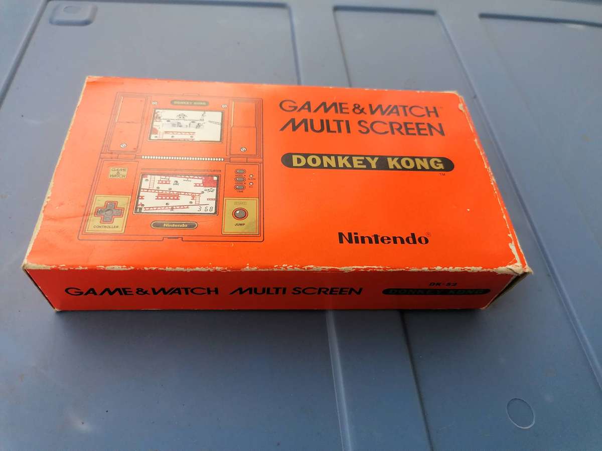 1982 Nintendo Game & Watch Donkey Kong Multi Screen DK-52 Retro Console Rare Japan