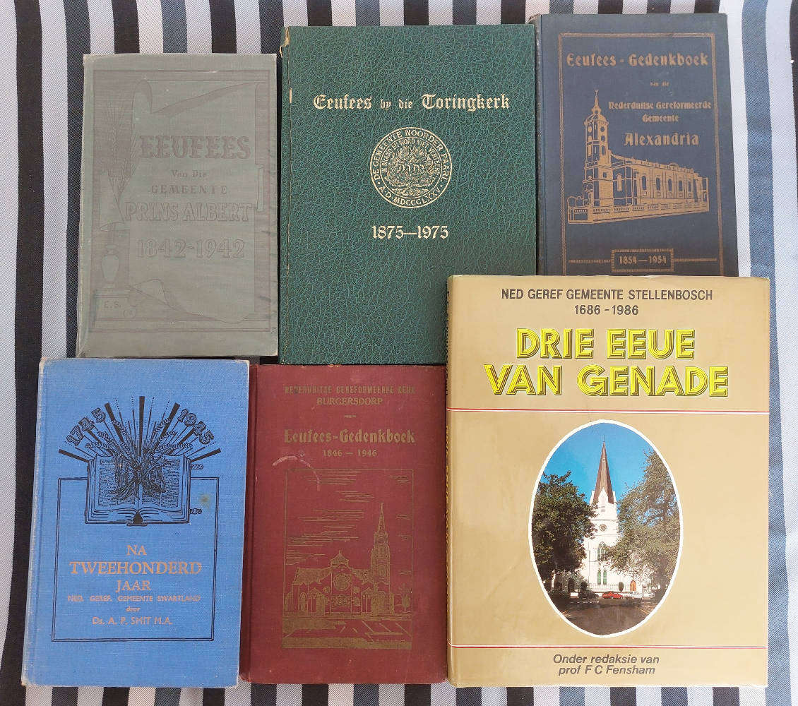 Ses NG gedenkboeke (verskeie)