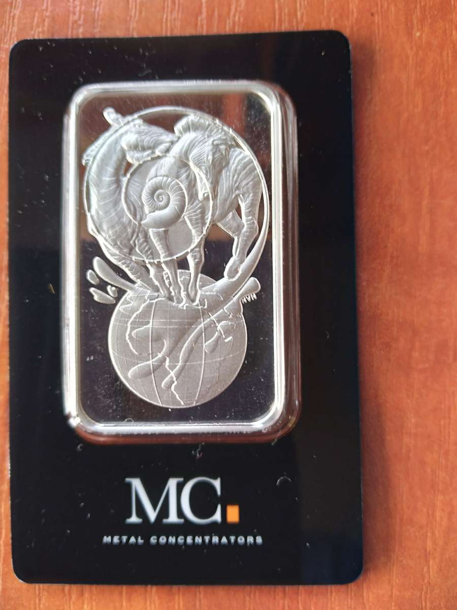 100 gram Fine Silver  Minted Bar Spiral of Life