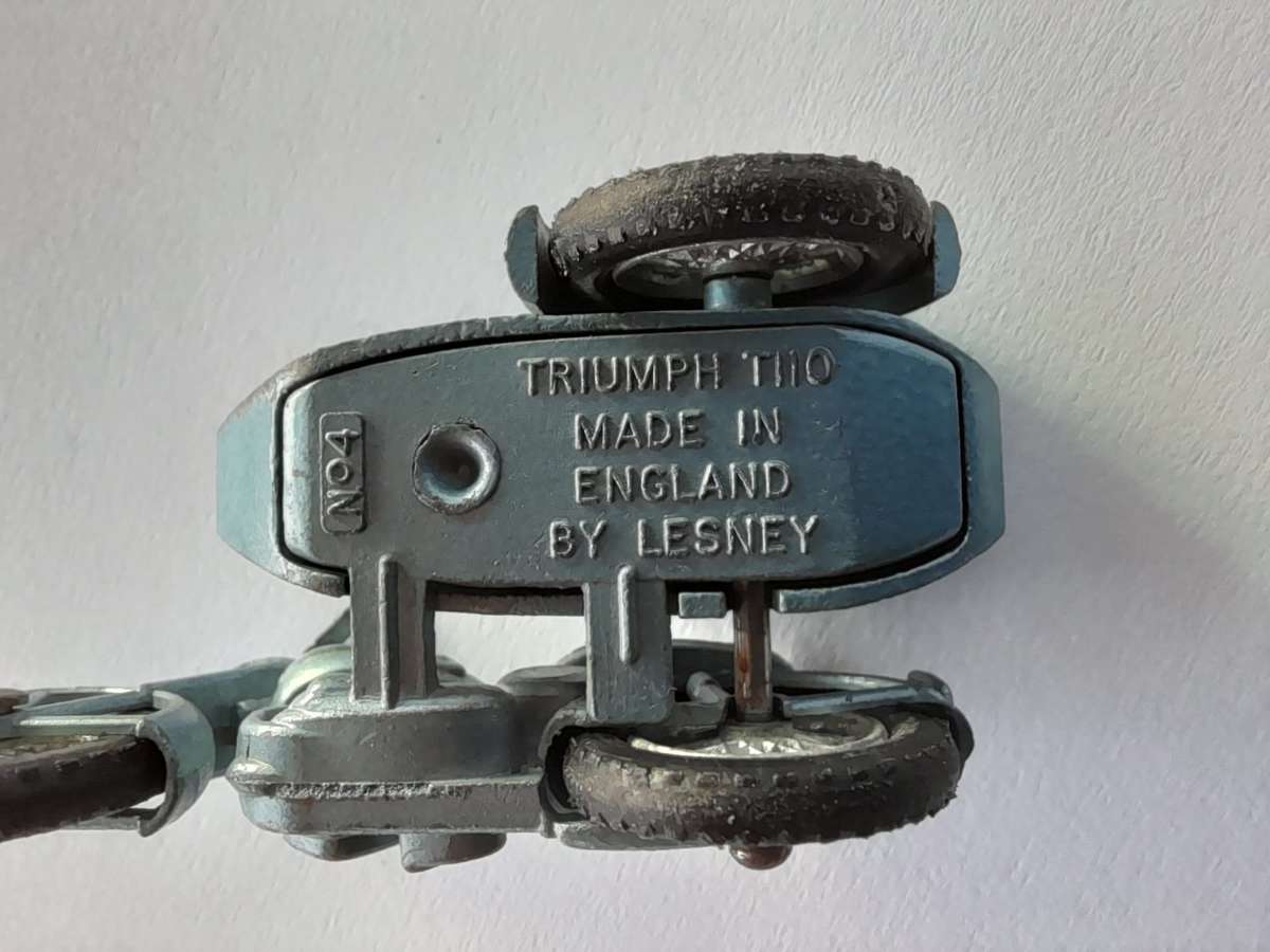 Matchbox Triumph Vintage Side Car 1960