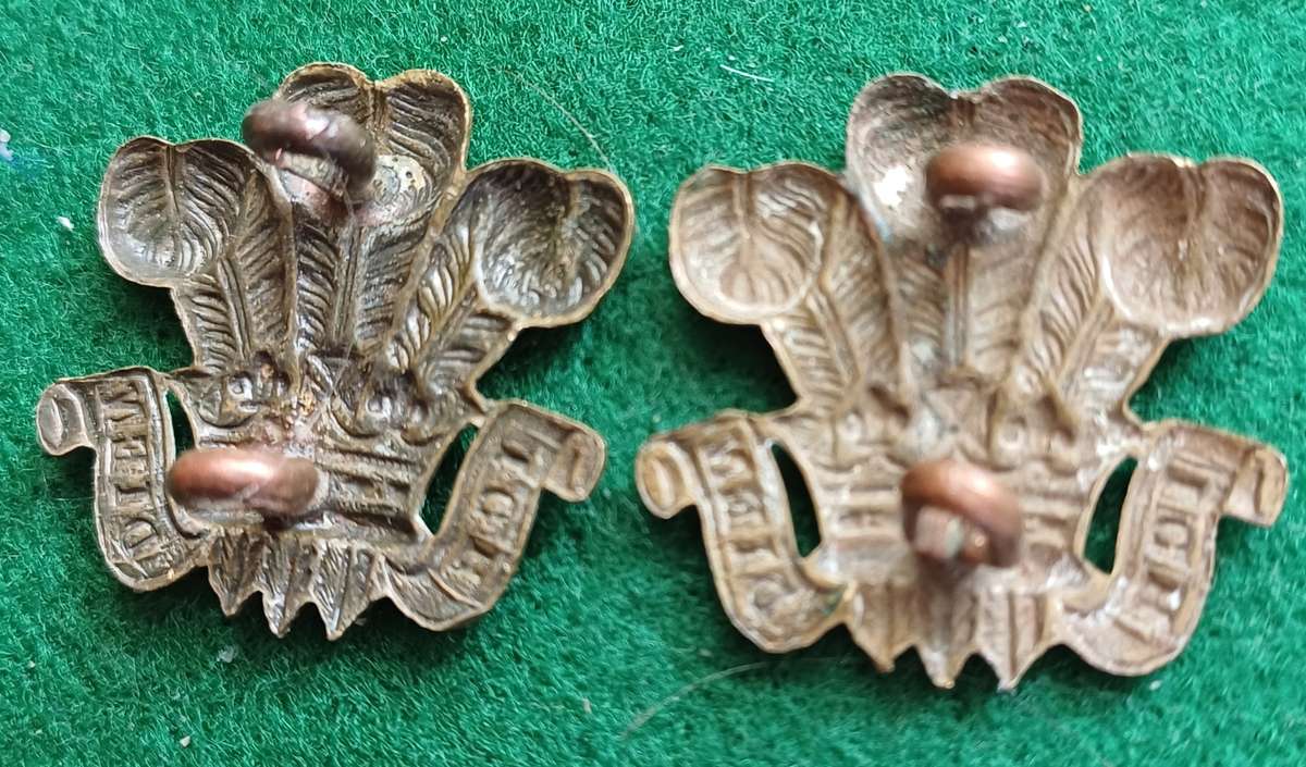 British Army, 3rd Dragoon Guards, (PoW Own,) brass collars pair
