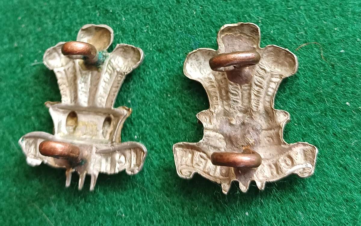 British Army, West Yorkshire Regt, (PoW own) BiM collars pair