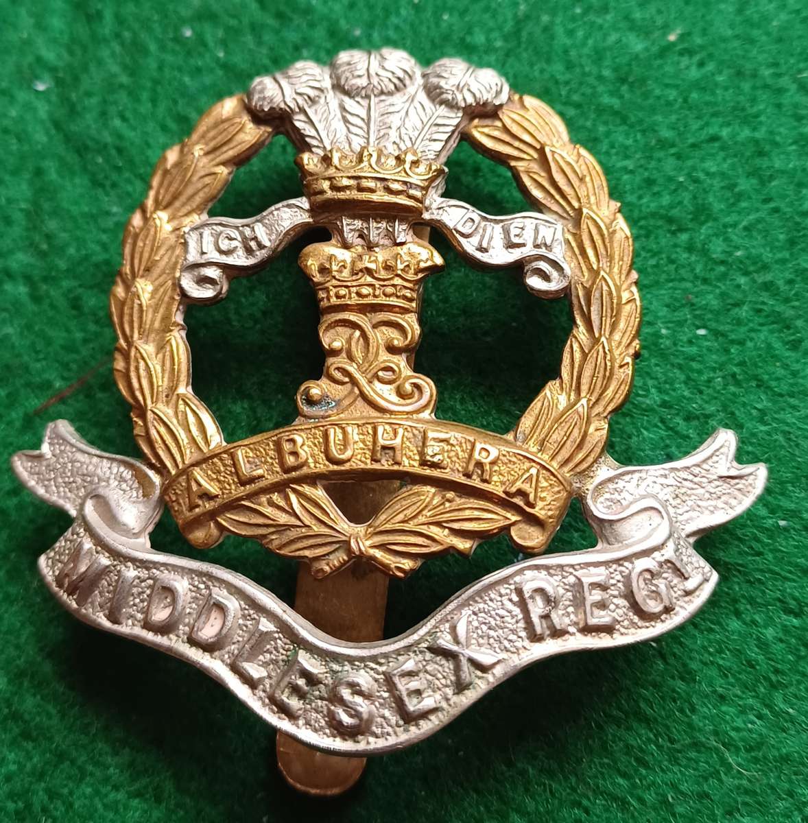 British Army, Middlesex Regt BiM cap badge