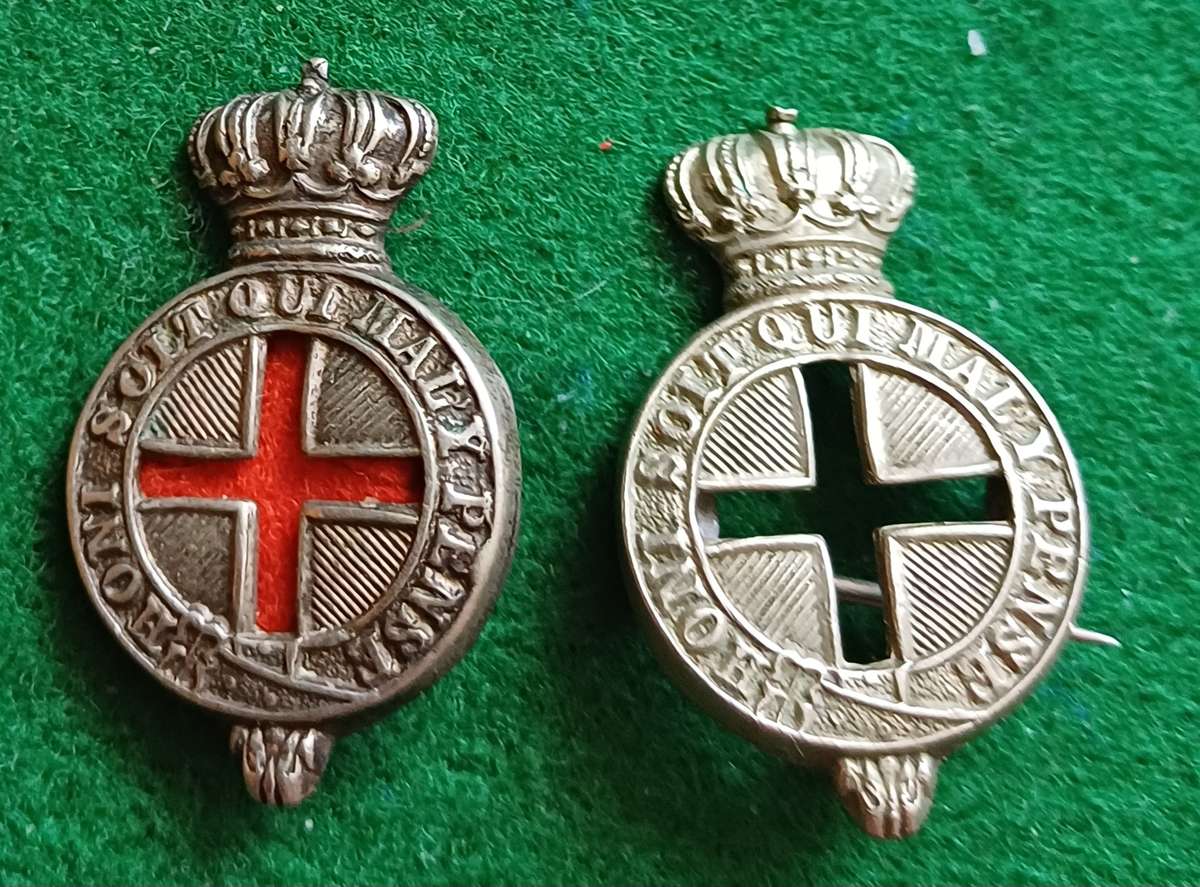 SA Army, Cape Medical Corps WM collars x 2, Boer war. O1549 - 1550