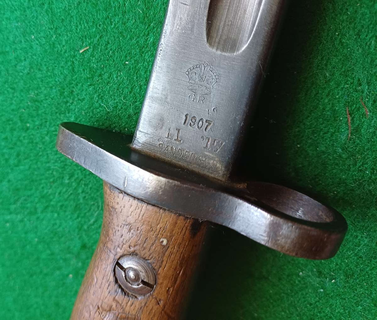 LE 1907 Bayonet by Sanderson, issued 1917, no scabbard