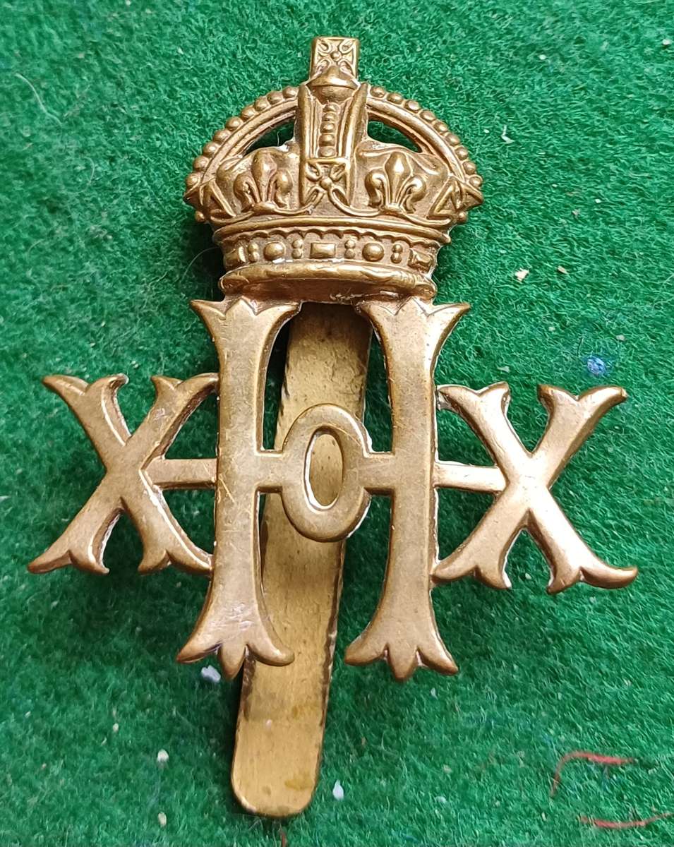 British Army, 20th Hussars brass cap badge