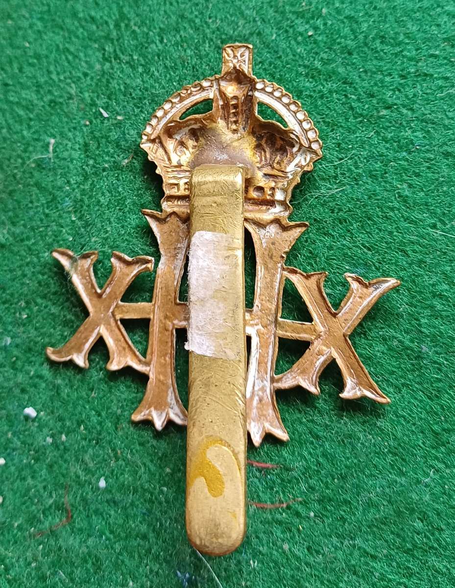 British Army, 20th Hussars brass cap badge