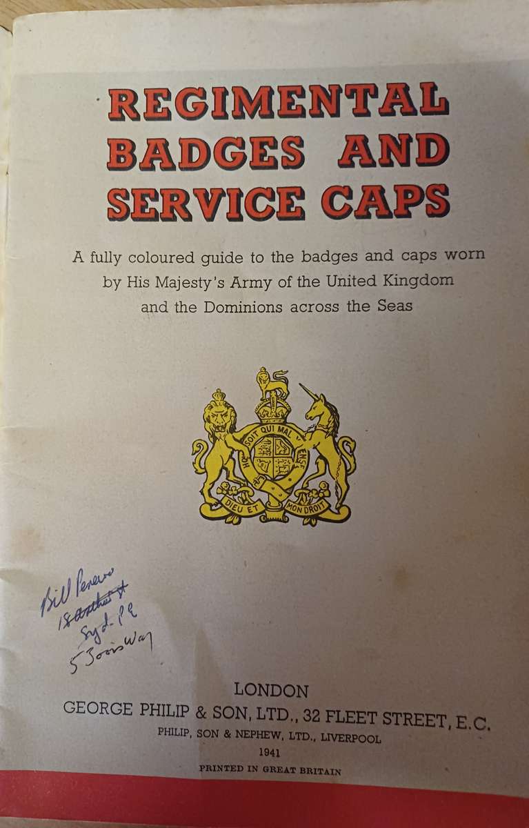 Regimental Badges and Service. Caps (badges and side caps of UK units.)