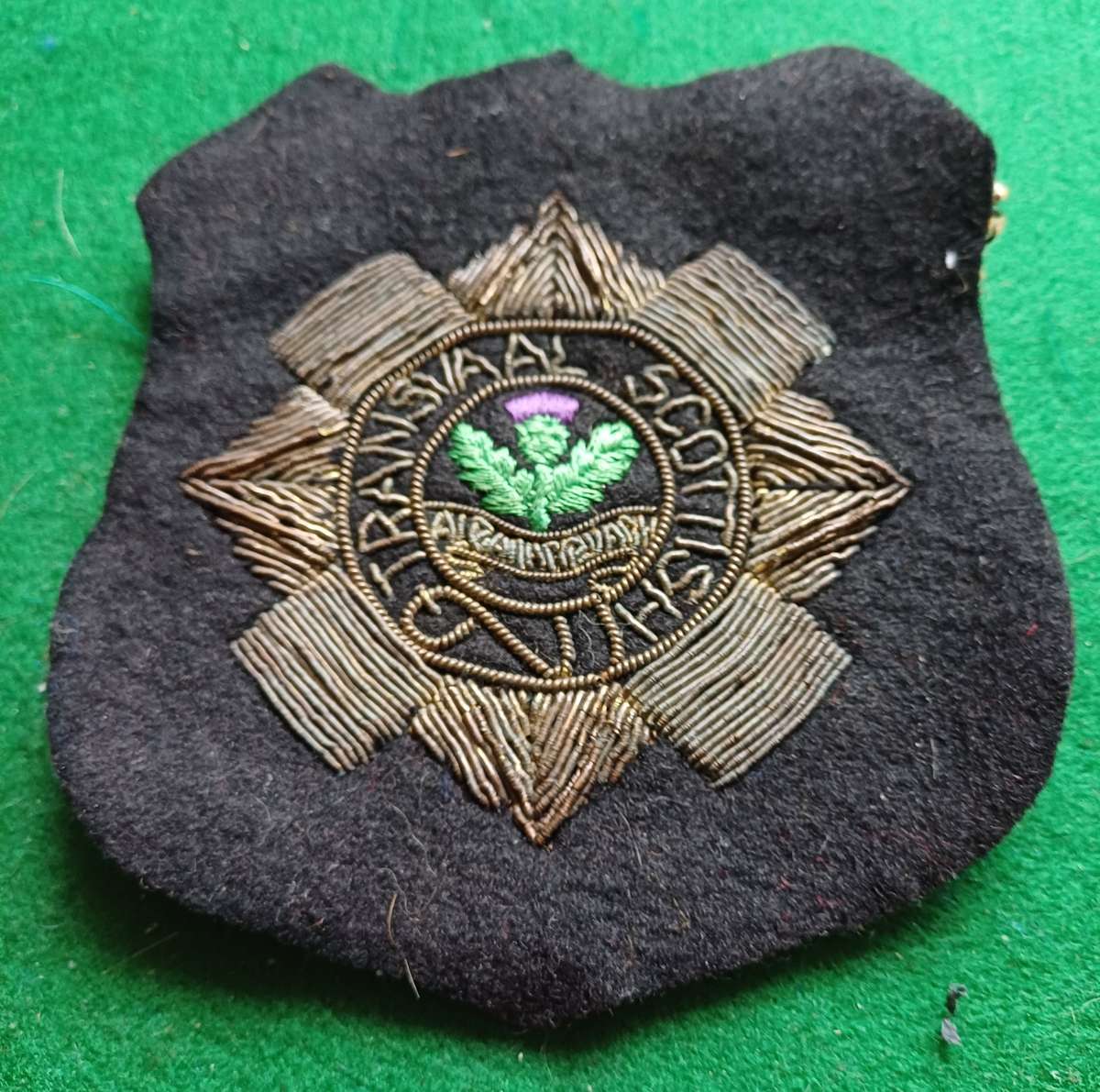 SA Transvaal Scottish Bullion blazer badge