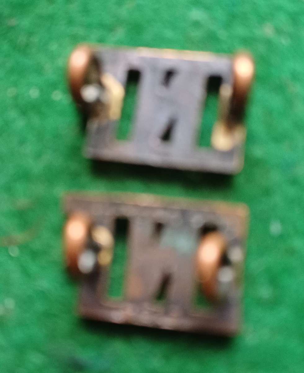 Unknown  bronze "INF" titles pair, pos Australian