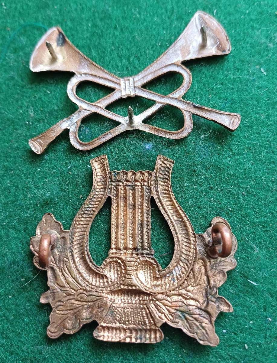 SADF Bandsman and Trumpeter brass badges