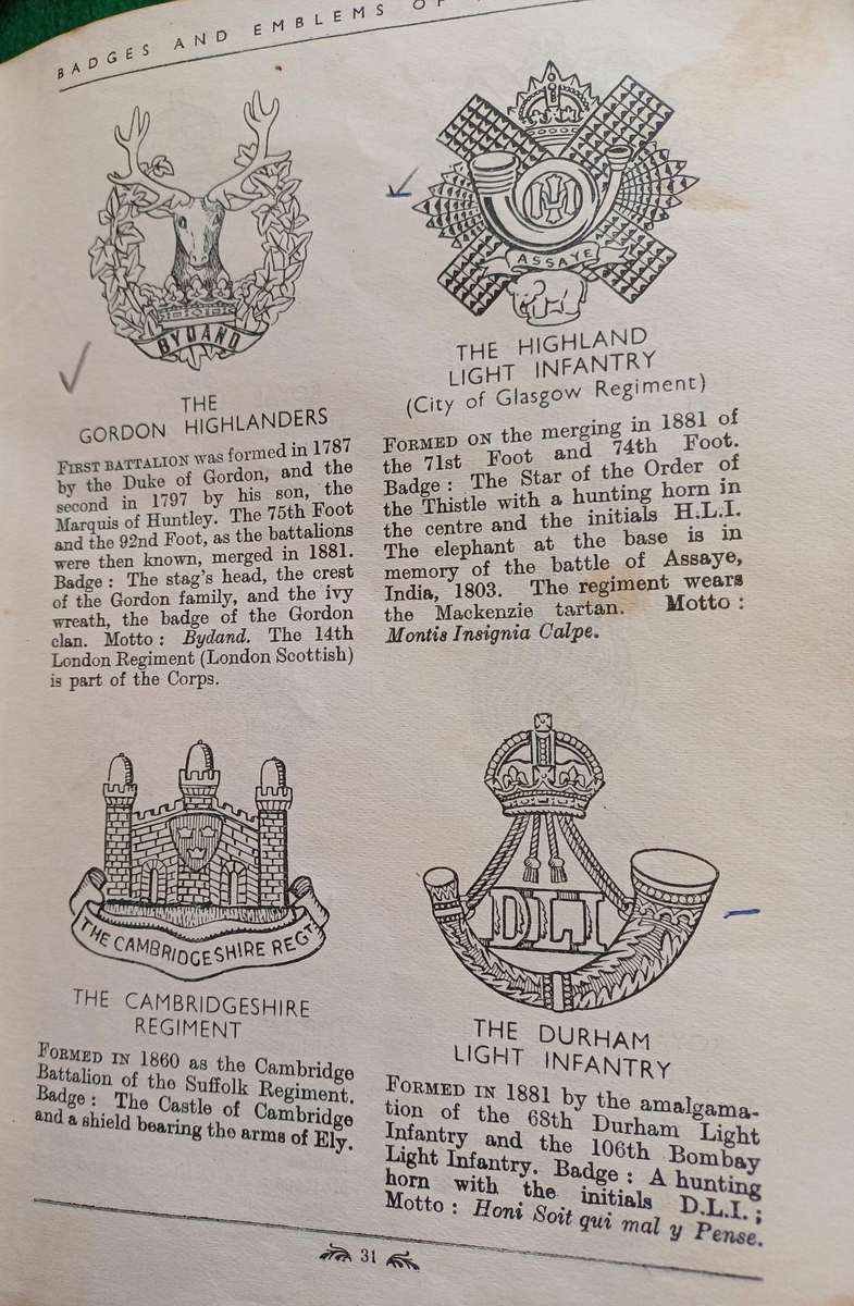 British & Commonwealth, Badges and emblems of the services book. 346 Illustrations and histories