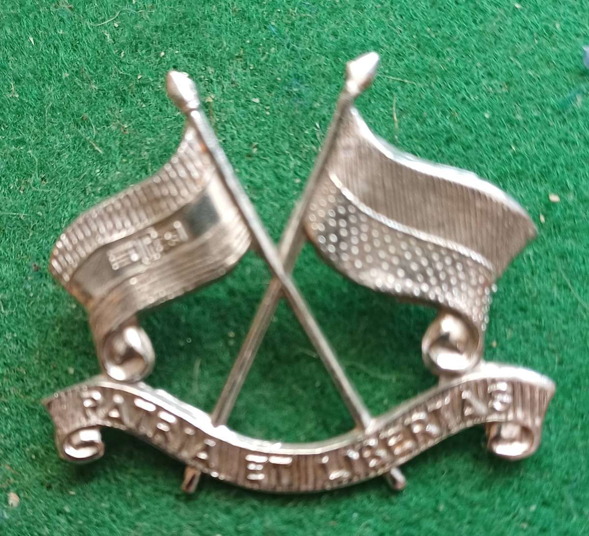 SADF Light Horse Regiment chrome cap badge