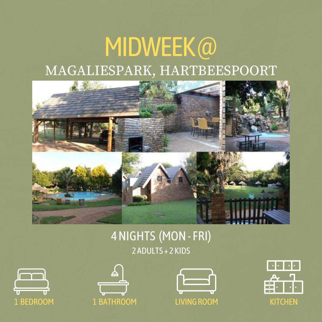 Midweek @ Magaliespark, Brits from 10 - 14 Nov 2025 (4 Nights) 1 Bedroom/ Sleeps 4