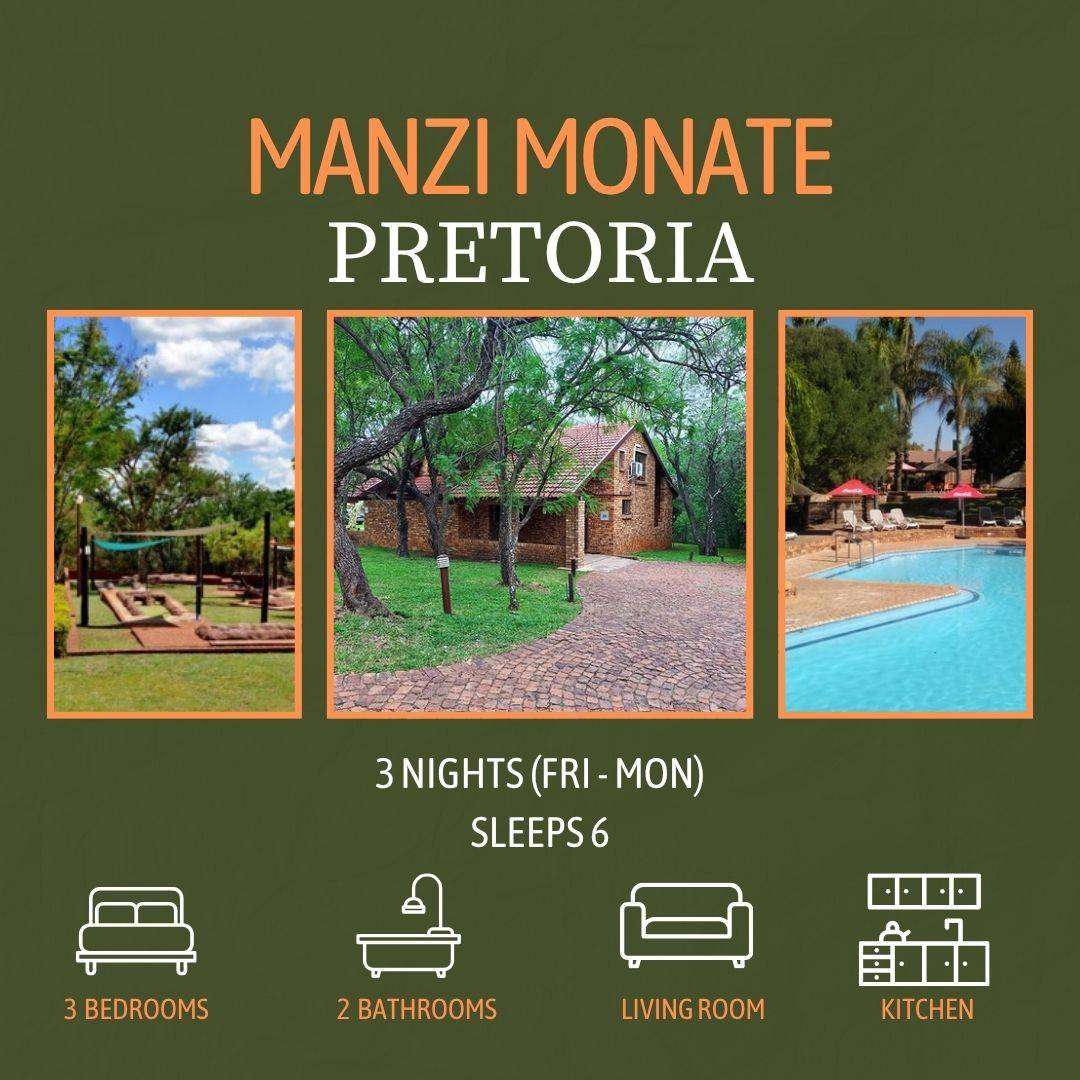 Weekend @ Manzi Monate from 17 - 20 Oct 2025 (3 Nights) 3 Bedroom/sleeps 6