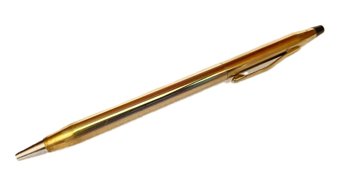 Vintage Rolled Gold Cross Pencil 1:20 12kt rolled gold