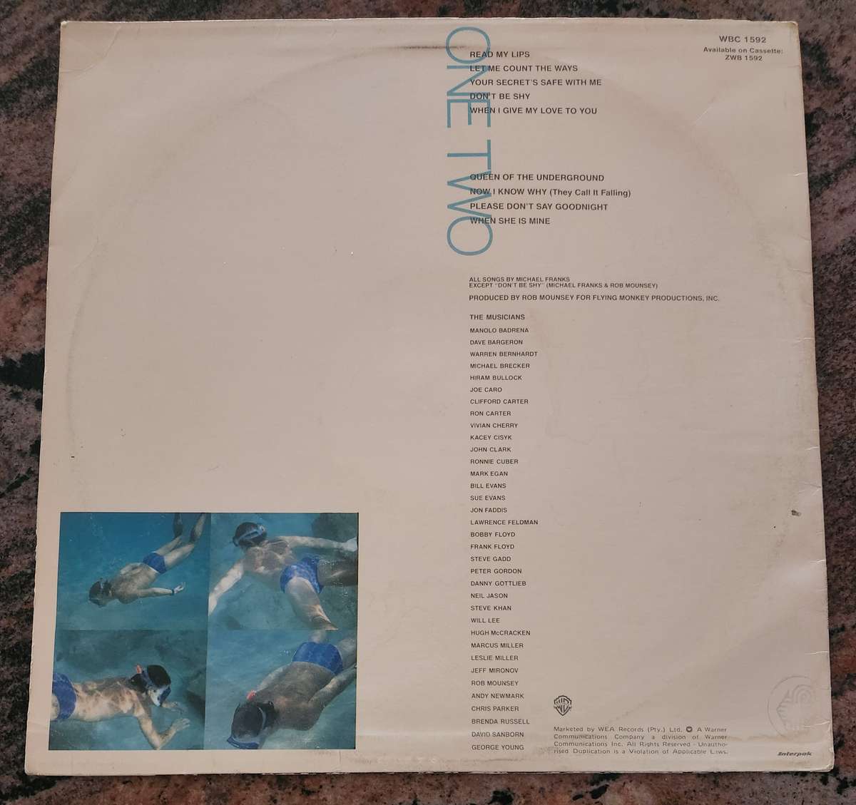 MICHAEL FRANKS Skin Dive (VG+/VG) WEA WBC 1592 SA Pressing 1985