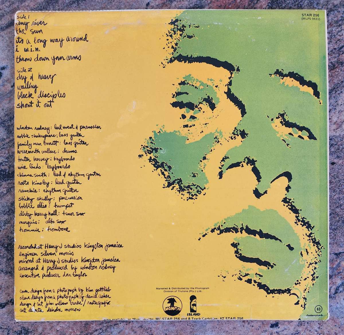 BURNING SPEAR Dry & Heavy (VG+/VG) Island STAR MLPS 9431 SA Pressing - RARE