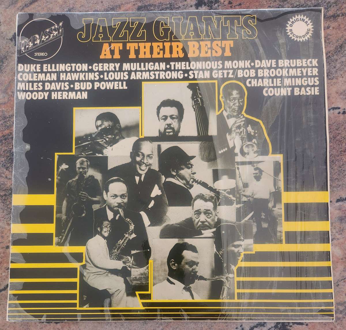 JAZZ GIANTS At Their Best - Various Original Artists (VG+/VG+) Embassy EMB 31068 (L) SA Pressing