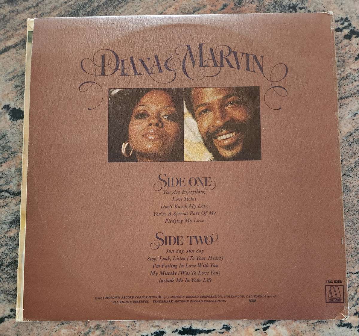 DIANA & MARVIN Diana Ross & Marvin Gaye (VG+/VG) Gatefold Motown TMC 5258 SA Pressing - RARE
