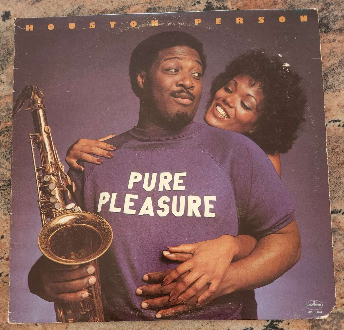 HOUSTON PERSON Pure Pleasure (VG+/VG) 1976 USA Press Mercury SRM 1 1104 - VERY RARE
