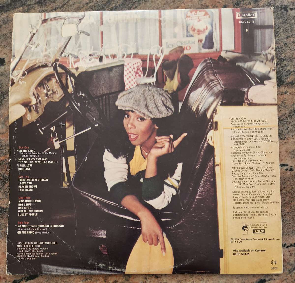 DONNA SUMMER Greatest Hits - On The Radio - Double LP (VG+/VG) Gallo DLPL 501/2 SA Press - Gatefold