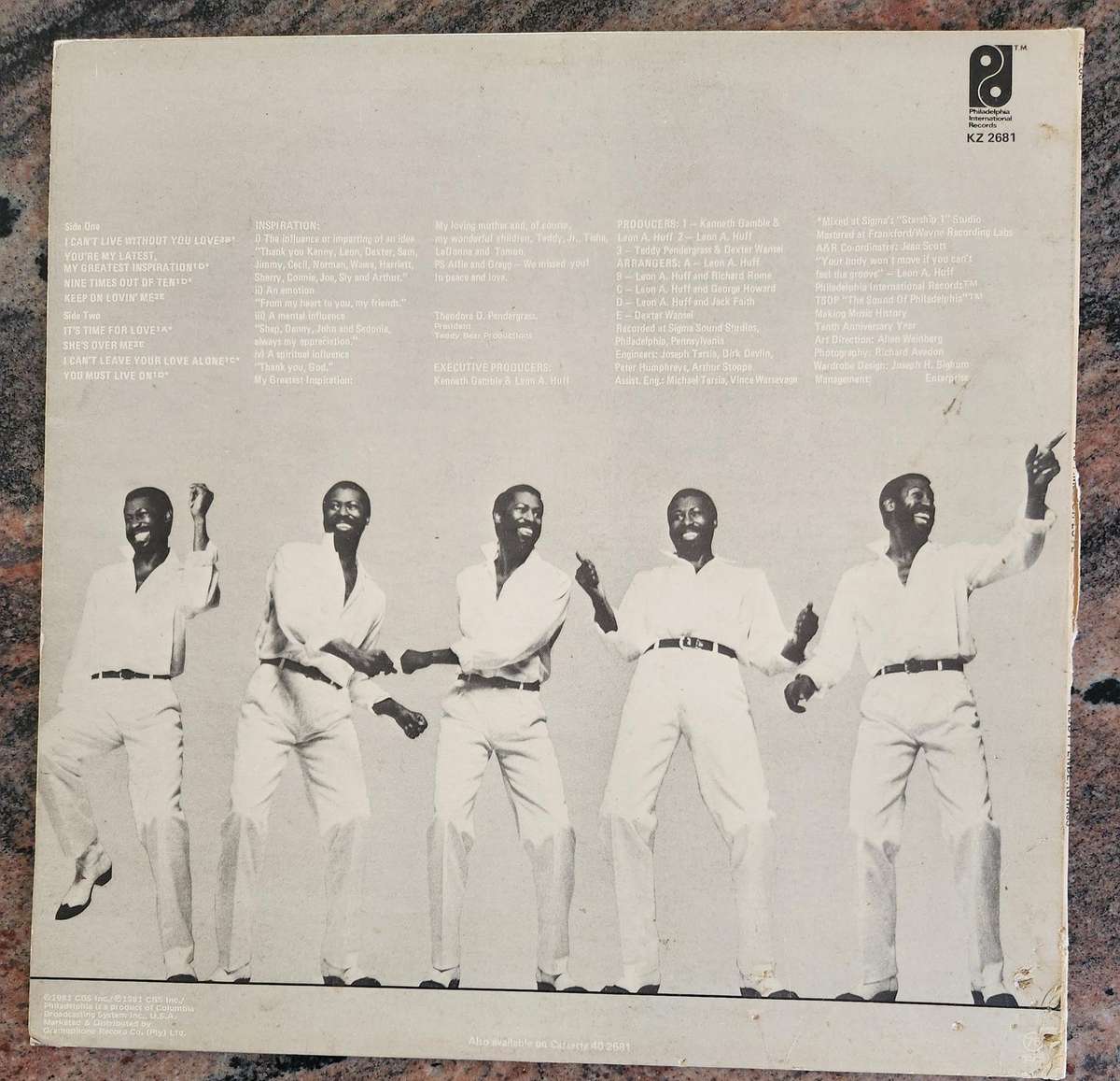 TEDDY PENDERGRASS It's Time For Love (VG+/VG) Philadelphia KZ 2681 SA Pressing - RARE