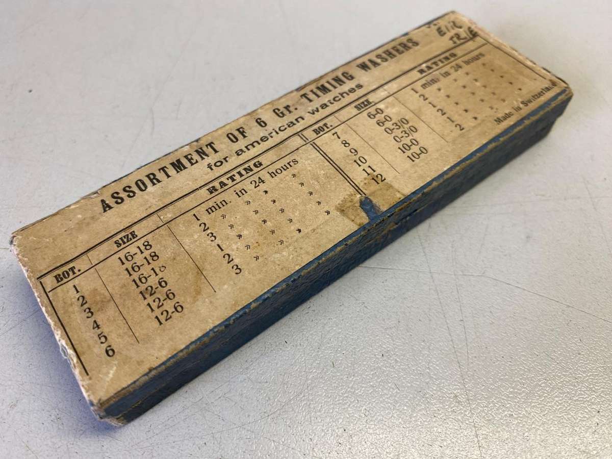 Watch timing washers